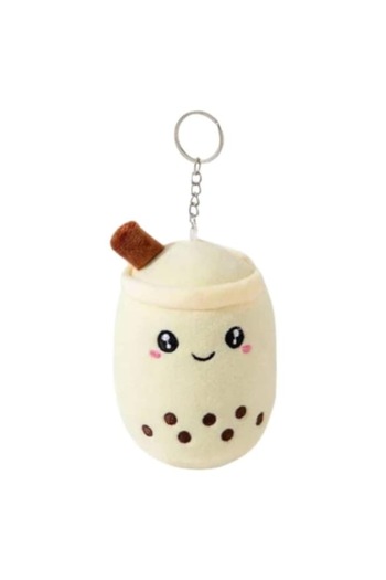 OEM Plush Toy, Boba Milky, Keychain Type, Beige, 15 cm
