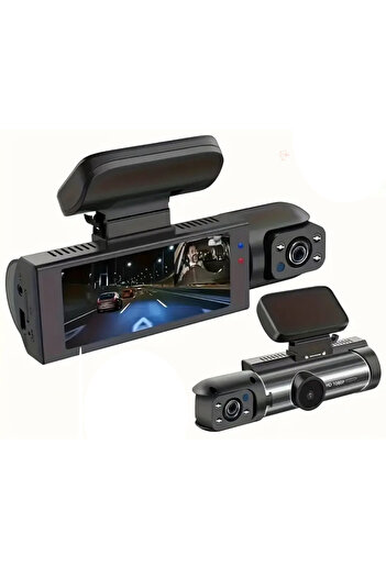Generic Brand New Three-Lens Dash Cam – Triple Camera System with HD Night Vision, Loop Recording & Reverse