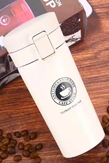 zozoya Locked Double Layer Stainless Steel Thermos Cup Vehicle Coffee Tea Hand Vacuum Flask