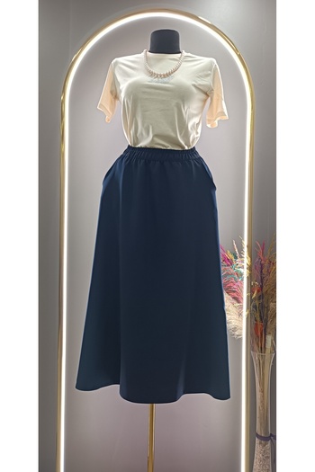 tesettürgiyim Women's Skirt with Pockets That Doesn'T Show Inside