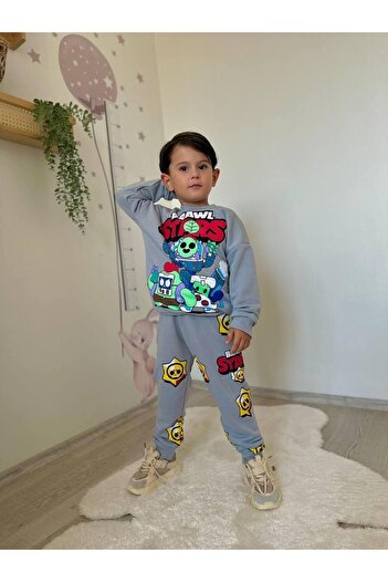 MİO Boy's Brawl Star Bottom Top Set
