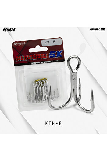 Şenses Senses Komodo 5X Treble Hook: 6 (H:20mm W:17.5mm)
