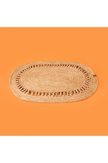 DESENSE Jute Look Door Mat - Brown - 50X70 cm