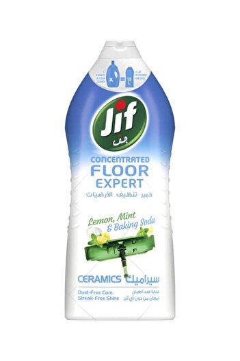 Jif Concentrated Ceramic Floor Expert For Powerful Cleaning Lemon Mint And Baking Soda Streakfree Sh