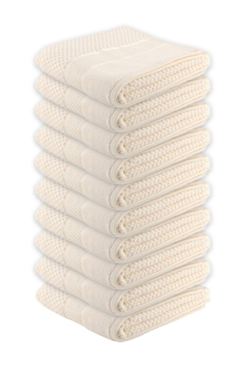 Özdilek Azra 50X90 cm Hand-Face Towel Cream 10-Pack