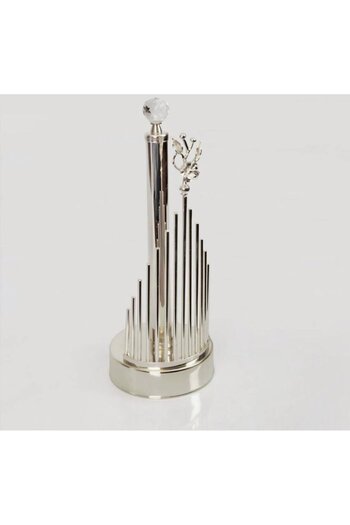 veraev Crystal Ball Roll Towel Holder Napkin Holder with Metal Rod