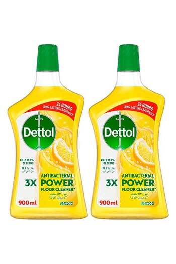 Dettol Lemon Healthy Floor Cleaner Pack of 2 900ml