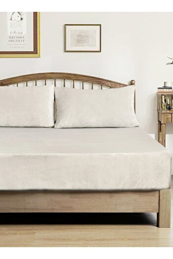 Master Home Textile Velvet Fitted Sheet Set – 3Pcs, King Size, Soft, Warm & Cozy, Fits 200x200 cm Double Bed