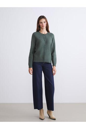 LC Waikiki Crew Neck Women's Knitwear Cardigan (W5)