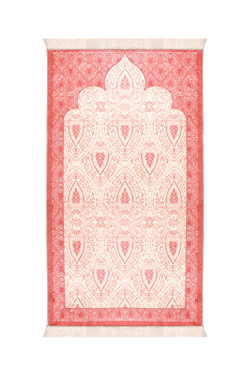 Bursa İpek Velvet Prayer Rug with Powder Sponge