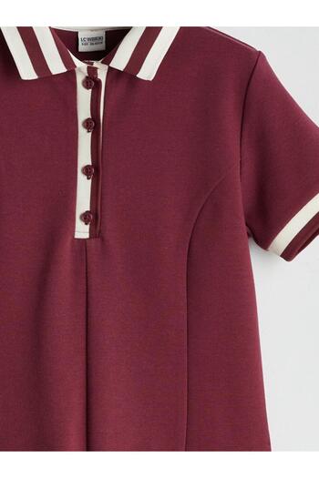 LC Waikiki Polo Yaka Pileli Kız Çocuk Elbise (W5)