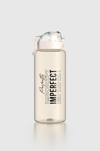 Renga Saga Loop Text Patterned 1000 ml Tritan Flask 912138 Beige