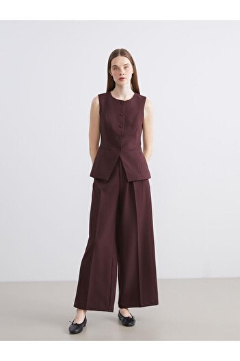 LC Waikiki Γυναικείο παντελόνι Loose Fit Wide Leg (W5)