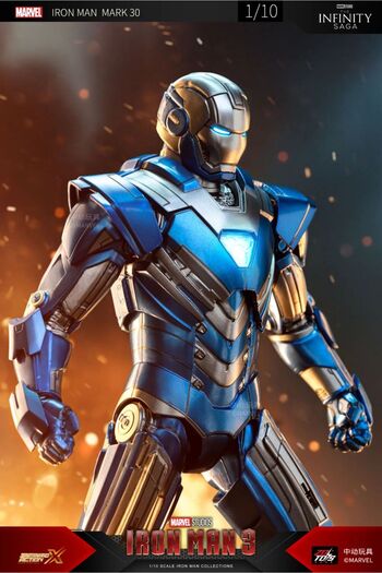 Choice8 MK30 ZD Original Iron Man MK30 Blue Steel 1/10 Iron Patriot MK3 Marvel legends War Machine 10th Anni