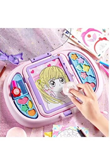 Generic Girls Makeup Drawing Set Toys Multifunctional Colorful LED Cosmetic Palette