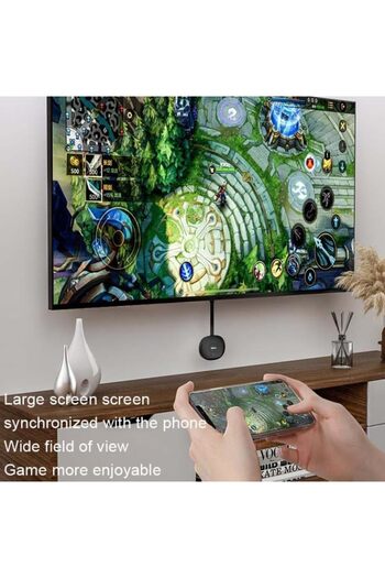 MiraScreen G18 Wireless HD Home TV Screen Projector, 2.4G+5G 4K (Black)