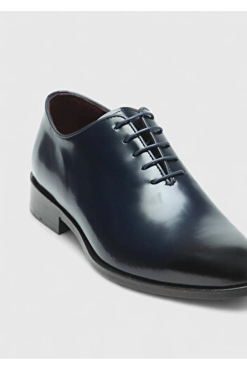 Ramsey Navy Blue Leather Classic Shoes