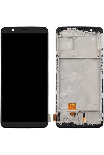 Generic For OnePlus 5T A5010 TFT Material LCD Screen and Digitizer Full Assembly with Frame - Black