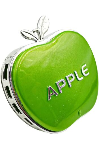 Generic Apple Shape Car Air Freshener Perfume Diffuser – Green Fragrance Vent Clip
