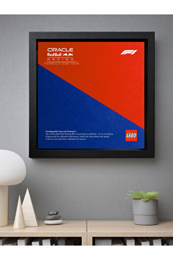 artevelle Oracle Red Bull Racing Formula 1 Arka Plan Baskılı MDF Çerçeve (Legosuz/Arabasız )