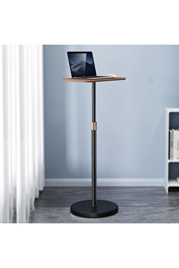 Generic SSKY L42 Laptop Stand Landing Workbench Computer Height Frame - L42 Walnut - Black