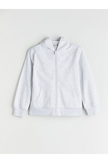 LC Waikiki Lcw Long Sleeve Girl's Thick Zippered Sweatshirt (W5)