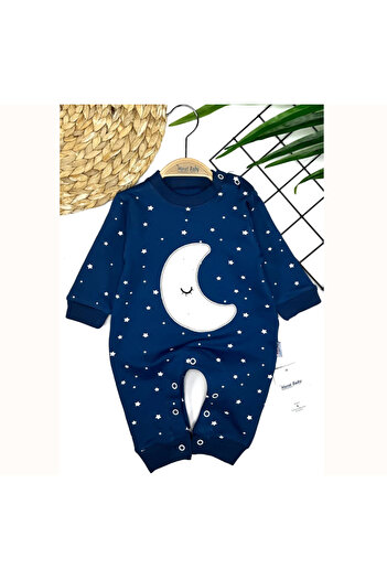 Momercy Moon Star Printed Baby Boy Romper
