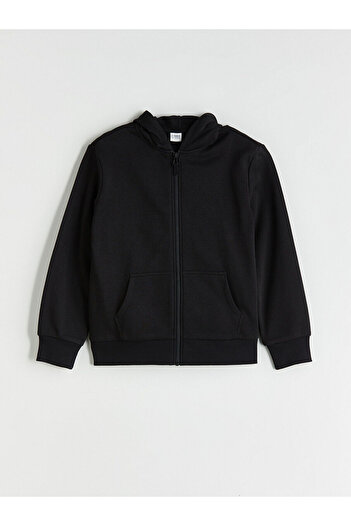 LC Waikiki Long Sleeve Girl's Thick Zip-Up Sweatshirt
