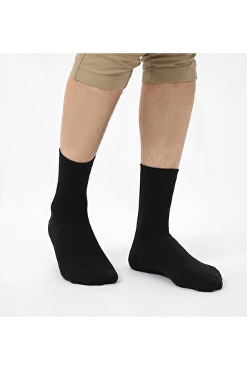 Generic Al Thuraya 100% Pure Cotton Crew Socks for Men – Breathable, Deodorizing, Soft & Durable – 6 Pai