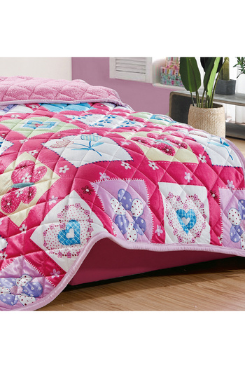 Generic Kids 3 Piece Winter Sherpa Comforter Set Single Size 150x200Cm Multicolor