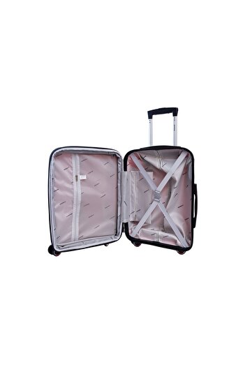 aventor AV101 trolley set, 1 cabin + 2 checked, expandable +20%, TSA lock, anti-theft, red