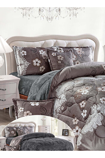 Generic Ultra Soft Winter 4Pcs Comforter Set Single Size 160x210cm Floral Bedding Sets Multicolor