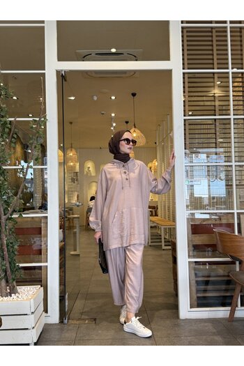NS Moda Maya Hijab Set Mink-Model 534