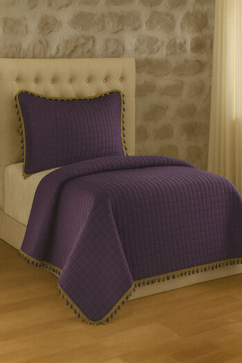 SİHİRLİ AYAKLAR Single Polyester Tassel Double-Sided Bedspread 180X250Cm