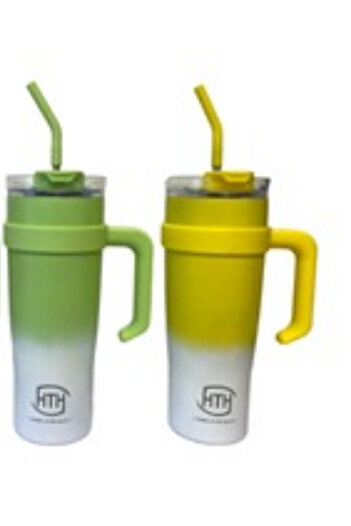 HTH Premium 40 oz vacuum insulated, leak-proof travel mug keeps your drinks hot or cold.