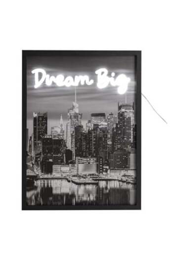 OEM Tablou cu Lumina Neon Model New York 30x40cm
