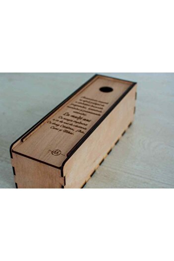 OEM Wooden Wine Box HH828 Personalized with Name and Text