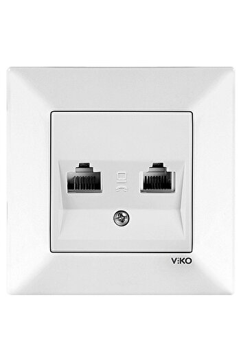 Viko by Panasonic Priza dubla calculator cat5, Viko