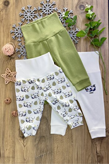 CemBebe 3-Pack Baby Pants Seasonal Triple Bottom Pants for Babies