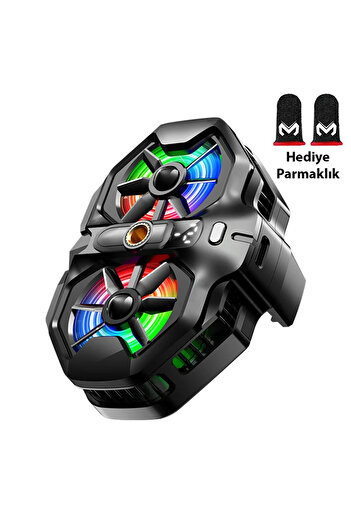 toyigoo Dl21 Semiconductor Back Clip Dual Fan Cooling Radiator Pubg Game Cooler - Tygo8080-248
