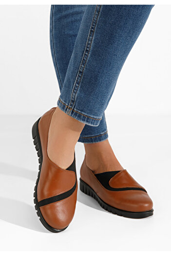 B T Shoes Women's casual leather shoes Janora camel