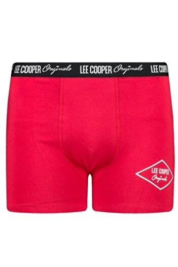 Lee Cooper Men's Boxers, 1 Piece, Red, Size L