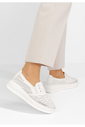 B T Shoes Letisya women's casual shoes white