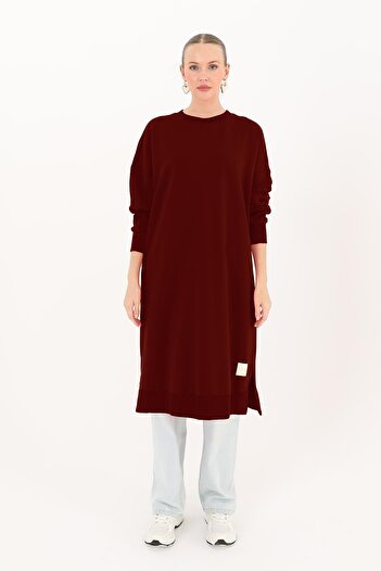 Soul Kadın Basic Tunic - 30645TUN - Bordo