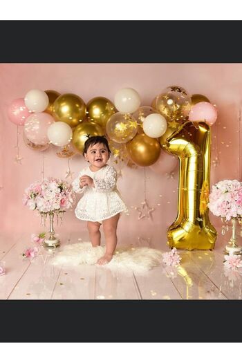 Ezgi Party Store 1 Year Old Birthday Concept Birthday Ornaments for Girls