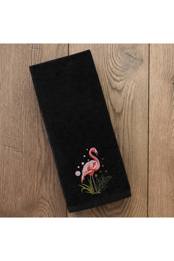 Ursa Flamingo Embroidered Decorative Kitchen and Bathroom Towel 30X50