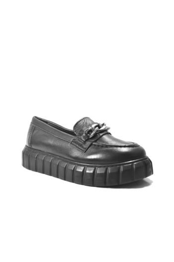 Onlo Ayakkabı Onlo Shoes 252 Genuine Leather Buckle Loafer Girls' School Shoes
