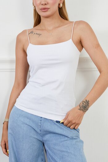 AYDINTOPTANAVM Lycra Crop with Rope Straps