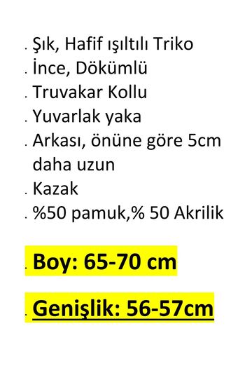 anne moda ankara Πλεκτά 1ης ποιότητας, λαμπερά, μανίκια τριών τετάρτων, άνετη εφαρμογή, βαμβακερό πουλόβερ