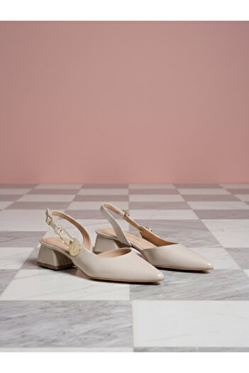 Brielfy Not Like Hers Flag Heel Slingback Shoes